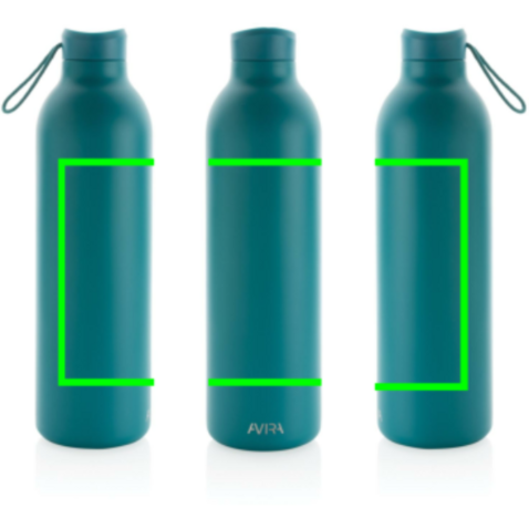 Avira Avior RCS recycelte Stainless-Steel Flasche 1L turkis bedrucken, Art.-Nr. P438.017