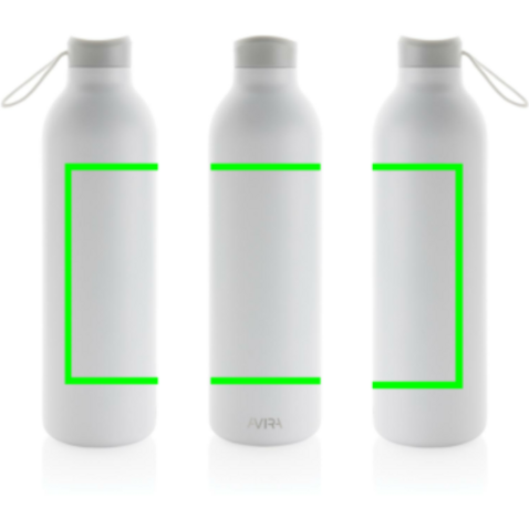 Avira Avior RCS recycelte Stainless-Steel Flasche 1L weiß bedrucken, Art.-Nr. P438.013