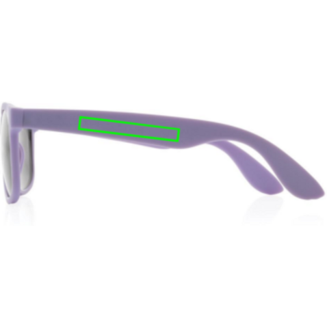 Sonnenbrille aus RCS recyceltem PP-Kunststoff lila bedrucken, Art.-Nr. P453.899