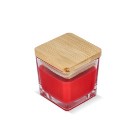 Coloured Scented candle glass jar - Rot bedrucken, Art.-Nr. LT90747-N0021