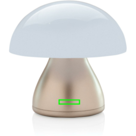 Luming wiederaufladbare USB-Tischlampe aus RCS Kunststoff Bronze bedrucken, Art.-Nr. P513.749