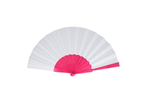Fächer aus Kunststoff - Rosa bedrucken, Art.-Nr. LT90524-N0076