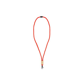 R-PET Kordel-Lanyard - Rot bedrucken, Art.-Nr. LT95306-N0021