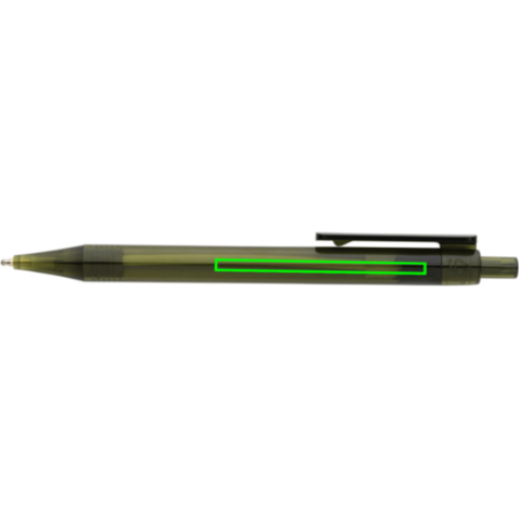 GRS rPET X8 transparenter Stift grün bedrucken, Art.-Nr. P611.077