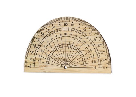 Winkelmesser aus Bambus - Natur bedrucken, Art.-Nr. LT91925-N0094