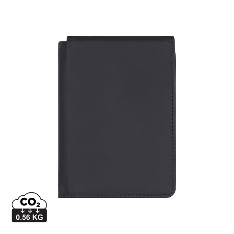 VINGA Baltimore RCS recycelte Polyester-RFID-Reisepasshülle schwarz bedrucken, Art.-Nr. V8200101 VINGA Baltimore RCS recycelte Polyester-RFID-Reisepasshülle schwarz bedrucken, Art.-Nr. V8200101