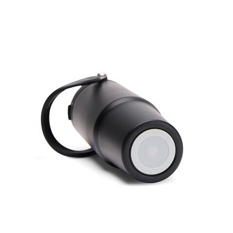 VINGA Eos Trek 880ml Flasche aus RCS rec. Stainless-Steel schwarz, schwarz bedrucken, Art.-Nr. V4320301