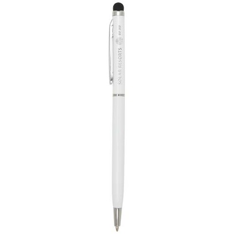 Ore Stylus Aluminium Kugelschreiber (blaue Mine), weiss bedrucken, Art.-Nr. 10625601