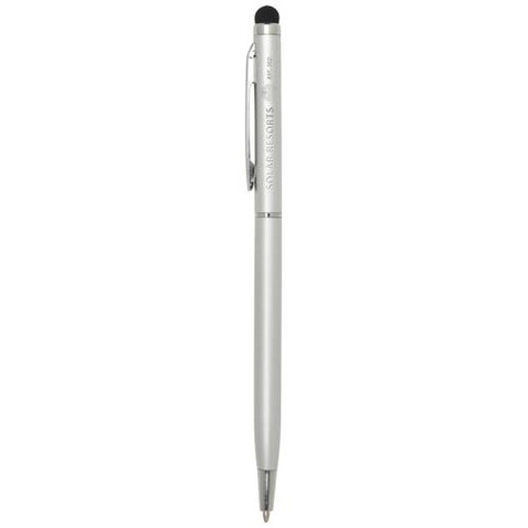 Ore Stylus Aluminium Kugelschreiber (blaue Mine), silber bedrucken, Art.-Nr. 10625681