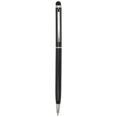 Ore Stylus Aluminium Kugelschreiber (blaue Mine), schwarz bedrucken, Art.-Nr. 10625690