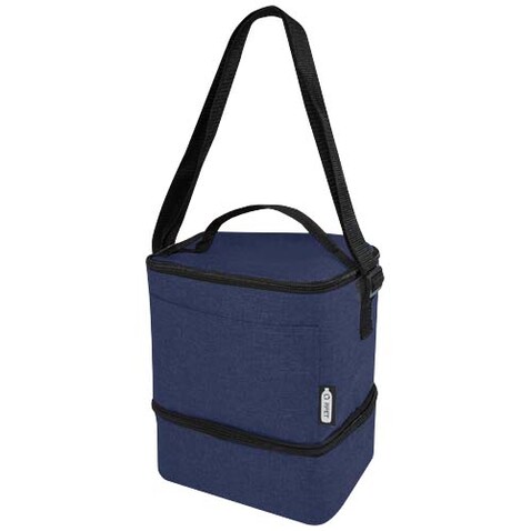 Tundra GRS rPET Lunch Kühltasche für 9 Dosen 9L, heather navy bedrucken, Art.-Nr. 12061555