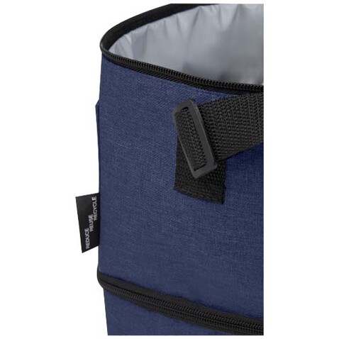 Tundra GRS rPET Lunch Kühltasche für 9 Dosen 9L, heather navy bedrucken, Art.-Nr. 12061555