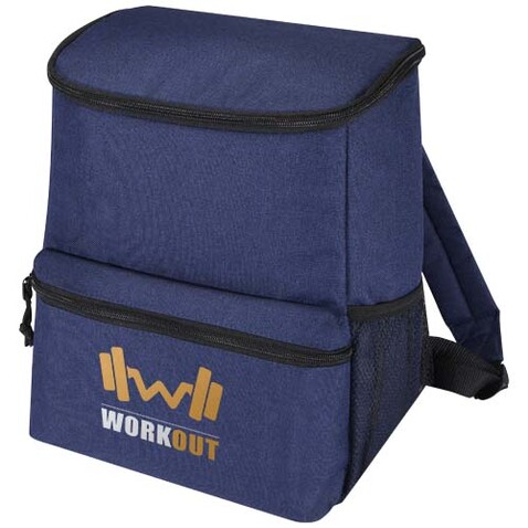 Tundra GRS rPET Kühlrucksack 12L, heather navy bedrucken, Art.-Nr. 12061655