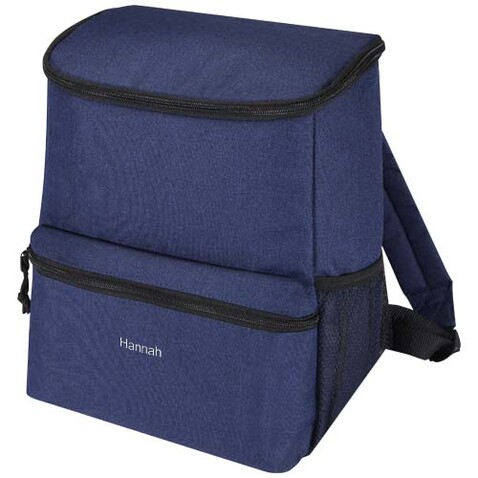 Tundra GRS rPET Kühlrucksack 12L, heather navy bedrucken, Art.-Nr. 12061655