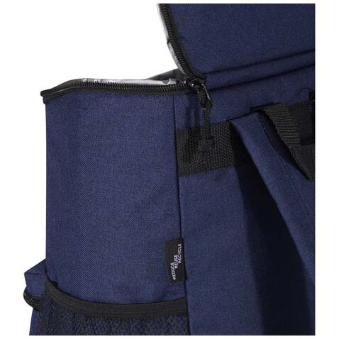 Tundra GRS rPET Kühlrucksack 12L, heather navy bedrucken, Art.-Nr. 12061655