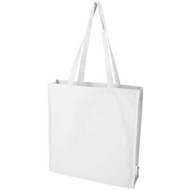 Florida 270 g/m² Tragetasche mit Seitenfalten 14L, weiss bedrucken, Art.-Nr. 12073701 Florida 270 g/m² Tragetasche mit Seitenfalten 14L, weiss bedrucken, Art.-Nr. 12073701