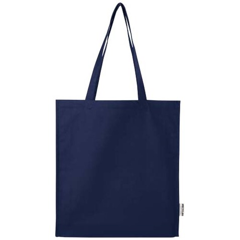Florida 270 g/m² Tragetasche mit Seitenfalten 14L, navy bedrucken, Art.-Nr. 12073755