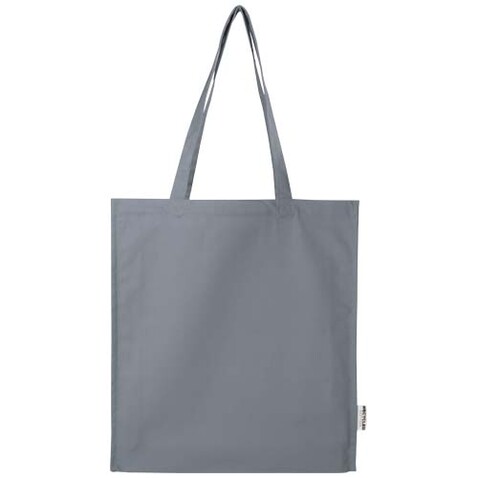 Florida 270 g/m² Tragetasche mit Seitenfalten 14L, grau bedrucken, Art.-Nr. 12073782