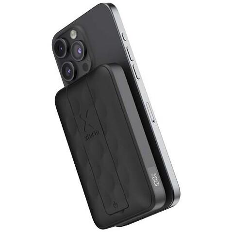 Xtorm FS5W101 10.000 mAh magnetische kabellose Powerbank, schwarz bedrucken, Art.-Nr. 12441390