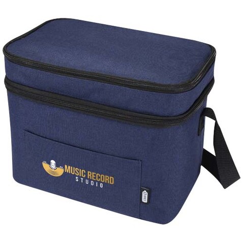 Tundra GRS RPET Kühltasche 13L, heather navy bedrucken, Art.-Nr. 13006655