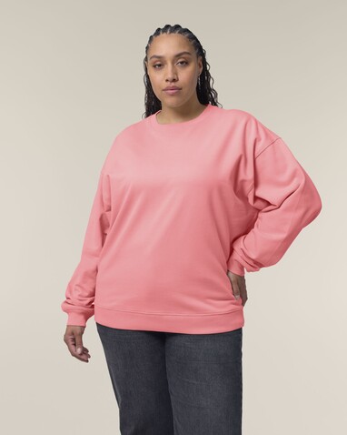 Radder 2.0 - Das Oversized Rundhals-Unisex-Sweatshirt - Pink Joy - M bedrucken, Art.-Nr. STSU208C3601M