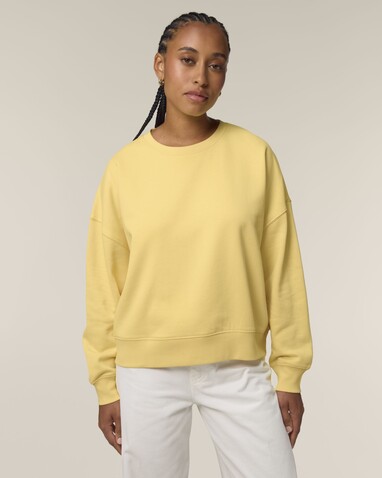 Stella Alma - Das Iconic Damen-Rundhals-Sweatshirt - Viva Yellow - L bedrucken, Art.-Nr. STSW212C3561L