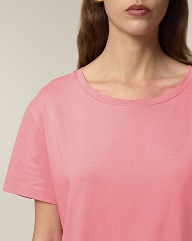 Stella Serena - Das Damen-T-Shirt mit weitem Rundhalsausschnitt - Pink Joy - XXL bedrucken, Art.-Nr. STTW173C3602X Stella Serena - Das Damen-T-Shirt mit weitem Rundhalsausschnitt - Pink Joy - XXL bedrucken, Art.-Nr. STTW173C3602X