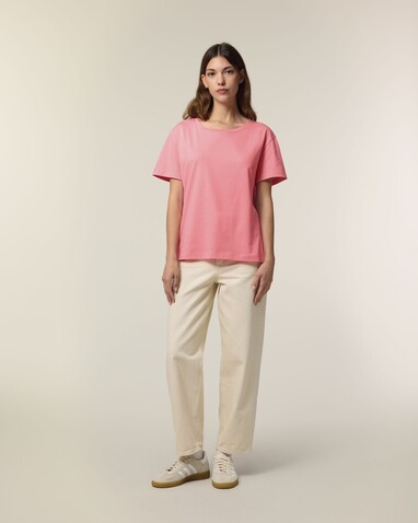 Stella Serena - Das Damen-T-Shirt mit weitem Rundhalsausschnitt - Pink Joy - XS bedrucken, Art.-Nr. STTW173C360XS Stella Serena - Das Damen-T-Shirt mit weitem Rundhalsausschnitt - Pink Joy - XS bedrucken, Art.-Nr. STTW173C360XS