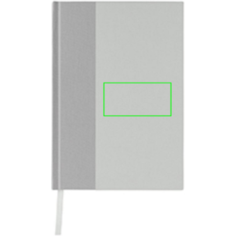 Words GRS zertifiziertes RPET &amp; Kraft Notizbuch A5 off white bedrucken, Art.-Nr. P774.543