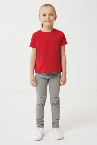 Iqoniq Koli Kids T-Shirt aus recycelter Baumwolle rot bedrucken, Art.-Nr. T6100.029.1314