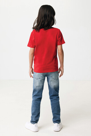 Iqoniq Koli Kids T-Shirt aus recycelter Baumwolle rot bedrucken, Art.-Nr. T6100.029.1314