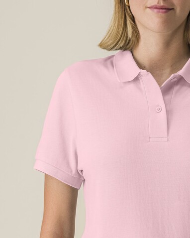 Stella Coaster - Das ikonische Damen-Mid-Leichtgewicht-Polo - Cotton Pink - XXL bedrucken, Art.-Nr. STPW977C0052X