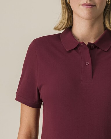 Stella Coaster - Das Damen-Polo - Burgundy - L bedrucken, Art.-Nr. STPW977C2441L Stella Coaster - Das Damen-Polo - Burgundy - L bedrucken, Art.-Nr. STPW977C2441L