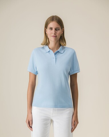 Stella Coaster - Das Damen-Polo - Sky blue - L bedrucken, Art.-Nr. STPW977C2321L Stella Coaster - Das Damen-Polo - Sky blue - L bedrucken, Art.-Nr. STPW977C2321L