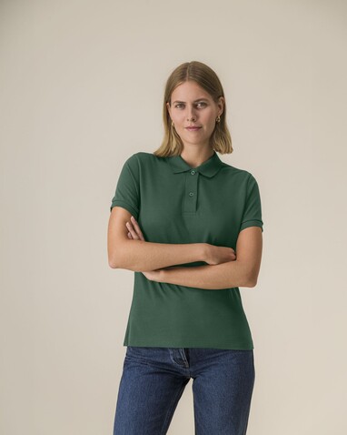 Stella Coaster - Das Damen-Polo - Bottle Green - XL bedrucken, Art.-Nr. STPW977C2241X