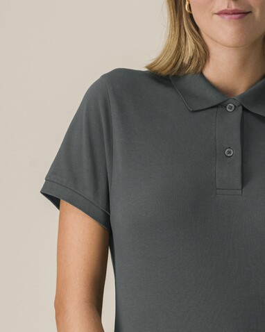 Stella Coaster - Das Damen-Polo - Anthracite - L bedrucken, Art.-Nr. STPW977C2531L