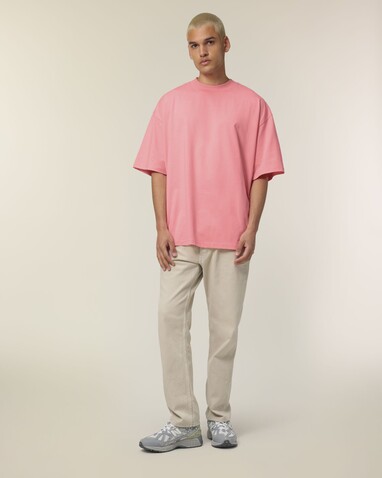 Blaster 2.0 - Das Oversized Unisex-T-Shirt mit Stehkragen - Pink Joy - 3XL bedrucken, Art.-Nr. STTU959C3603X Blaster 2.0 - Das Oversized Unisex-T-Shirt mit Stehkragen - Pink Joy - 3XL bedrucken, Art.-Nr. STTU959C3603X