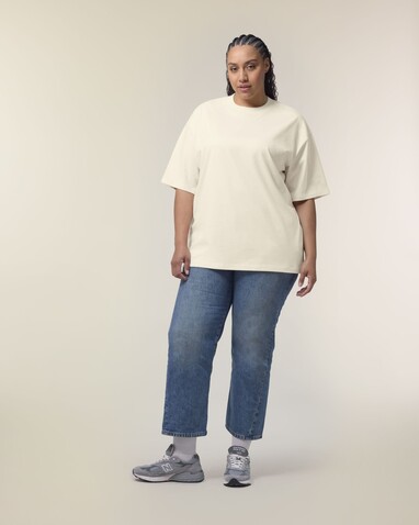 Blaster 2.0 - Das Oversized Unisex-T-Shirt mit Stehkragen - Natural Raw - XS bedrucken, Art.-Nr. STTU959C054XS Blaster 2.0 - Das Oversized Unisex-T-Shirt mit Stehkragen - Natural Raw - XS bedrucken, Art.-Nr. STTU959C054XS