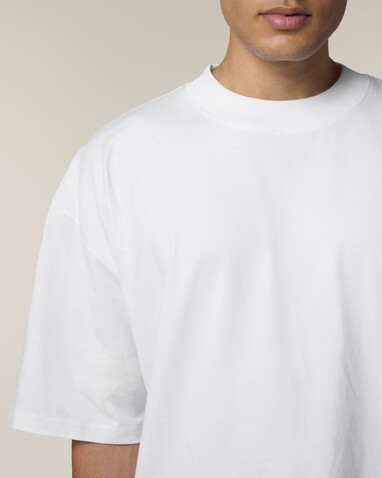 Blaster 2.0 - Das Oversized Unisex-T-Shirt mit Stehkragen - White - S bedrucken, Art.-Nr. STTU959C0011S Blaster 2.0 - Das Oversized Unisex-T-Shirt mit Stehkragen - White - S bedrucken, Art.-Nr. STTU959C0011S