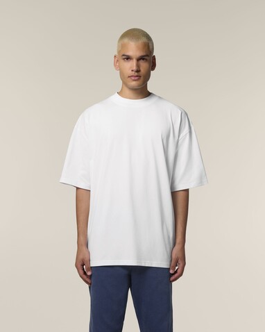 Blaster 2.0 - Das Oversized Unisex-T-Shirt mit Stehkragen - White - S bedrucken, Art.-Nr. STTU959C0011S Blaster 2.0 - Das Oversized Unisex-T-Shirt mit Stehkragen - White - S bedrucken, Art.-Nr. STTU959C0011S