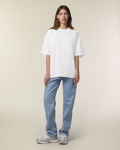 Blaster 2.0 - Das Oversized Unisex-T-Shirt mit Stehkragen - White - S bedrucken, Art.-Nr. STTU959C0011S Blaster 2.0 - Das Oversized Unisex-T-Shirt mit Stehkragen - White - S bedrucken, Art.-Nr. STTU959C0011S
