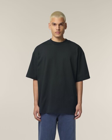Blaster 2.0 - Das Oversized Unisex-T-Shirt mit Stehkragen - Black - L bedrucken, Art.-Nr. STTU959C0021L Blaster 2.0 - Das Oversized Unisex-T-Shirt mit Stehkragen - Black - L bedrucken, Art.-Nr. STTU959C0021L