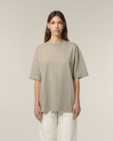 Blaster 2.0 - Das Oversized Unisex-T-Shirt mit Stehkragen - Stone - XS bedrucken, Art.-Nr. STTU959C358XS Blaster 2.0 - Das Oversized Unisex-T-Shirt mit Stehkragen - Stone - XS bedrucken, Art.-Nr. STTU959C358XS