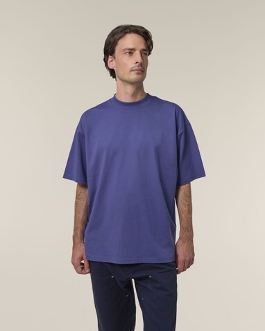 Blaster 2.0 - Das Oversized Unisex-T-Shirt mit Stehkragen - Dusk - XS bedrucken, Art.-Nr. STTU959C359XS