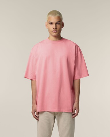 Blaster 2.0 - Das Oversized Unisex-T-Shirt mit Stehkragen - Pink Joy - L bedrucken, Art.-Nr. STTU959C3601L Blaster 2.0 - Das Oversized Unisex-T-Shirt mit Stehkragen - Pink Joy - L bedrucken, Art.-Nr. STTU959C3601L