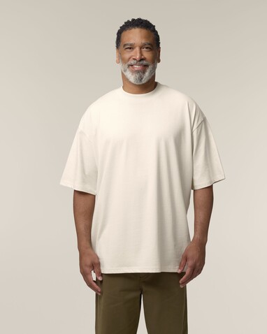 Blaster 2.0 - Das Oversized Unisex-T-Shirt mit Stehkragen - Cream - S bedrucken, Art.-Nr. STTU959C3611S Blaster 2.0 - Das Oversized Unisex-T-Shirt mit Stehkragen - Cream - S bedrucken, Art.-Nr. STTU959C3611S