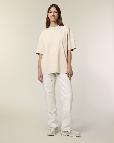 Blaster 2.0 - Das Oversized Unisex-T-Shirt mit Stehkragen - Cream - XXL bedrucken, Art.-Nr. STTU959C3612X Blaster 2.0 - Das Oversized Unisex-T-Shirt mit Stehkragen - Cream - XXL bedrucken, Art.-Nr. STTU959C3612X