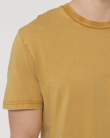 Crafter Vintage - Das Garment-Dyed Unisex-T-Shirt - G. Dyed Gold Ochre - L bedrucken, Art.-Nr. STTU976C1411L