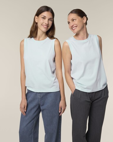Stella Mia - Das Damen-Tanktop - Blue Ice - XL bedrucken, Art.-Nr. STTW962C7281X Stella Mia - Das Damen-Tanktop - Blue Ice - XL bedrucken, Art.-Nr. STTW962C7281X