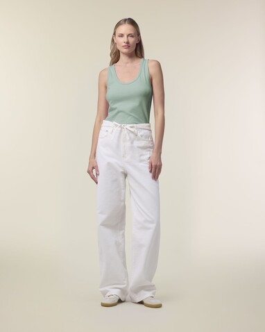 Stella Ava - Das Fitted Damen-Tanktop - Aloe - XL bedrucken, Art.-Nr. STTW963C0891X